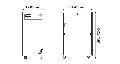 Genius Nitrogen Generator 3010,13,20,22 Dimensions